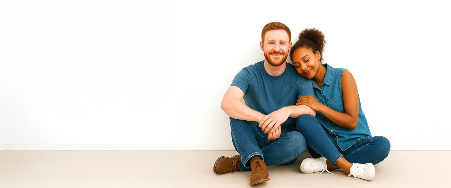 Casal tranquilo após quitar dívidas